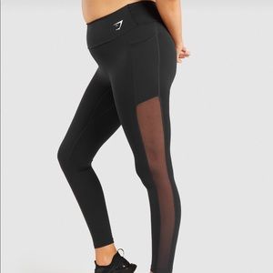Black Mesh Training Leggings